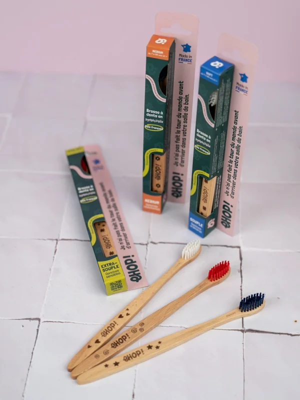 Brosses à dents en bois - ehop ! brosses à dents bois