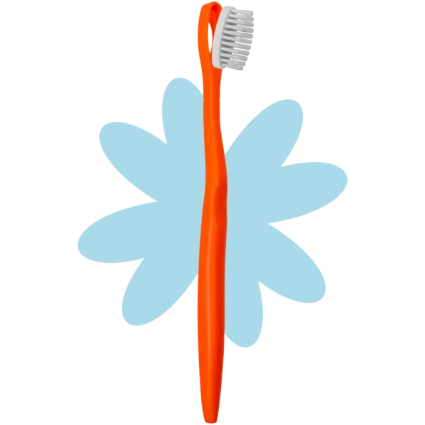 brosse à dents rechargeable orange souple