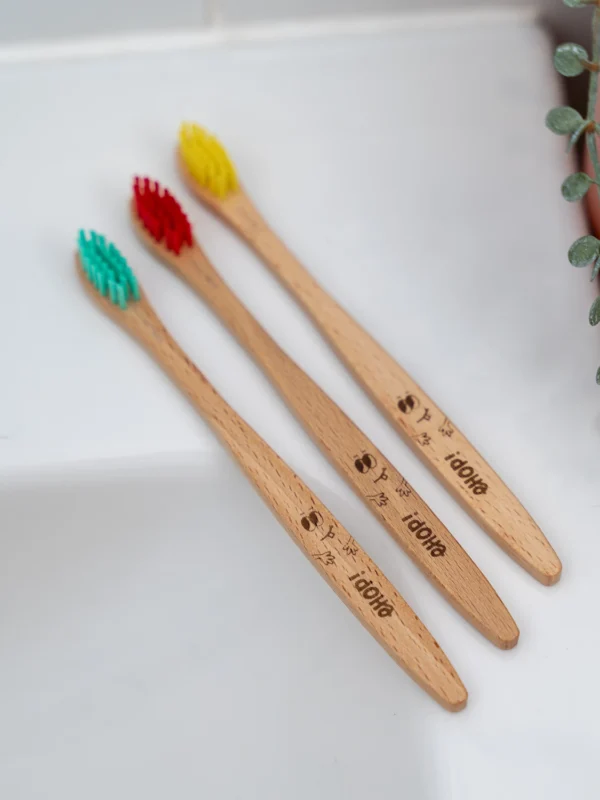 Brosses à dents en bois pour enfant - ehop ! brosses à dents bois enfant
