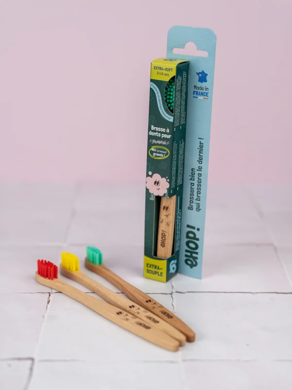 Brosses à dents éco-responsables pour enfant - ehop ! brosses à dents enfant