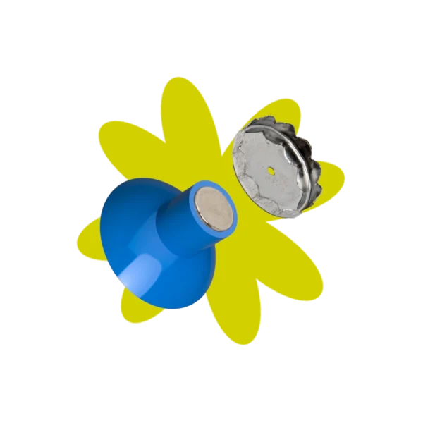 porte savon aimante bleu