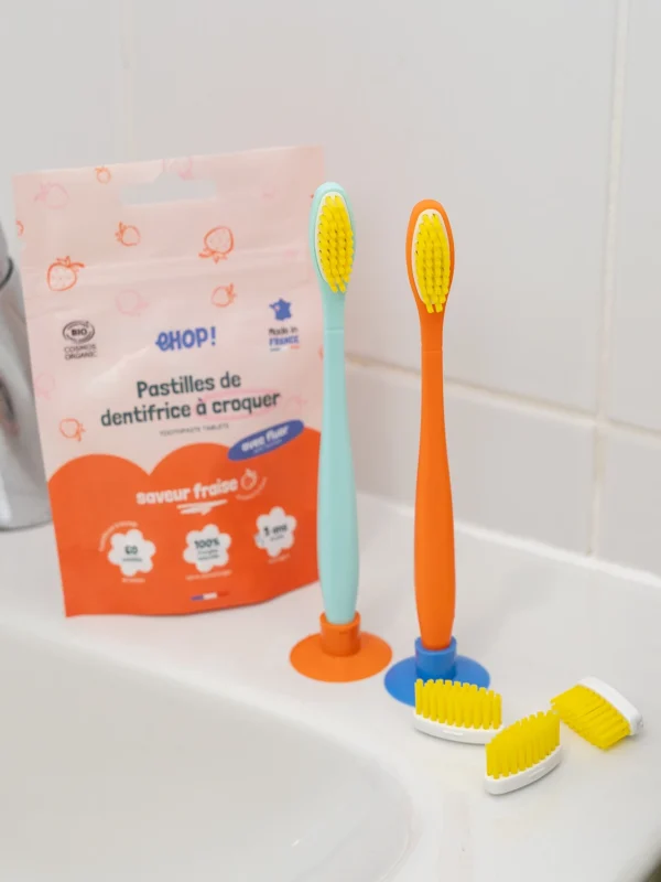 Dentifrice à croquer pour les enfants dentifrice a croquer fraise pour enfant